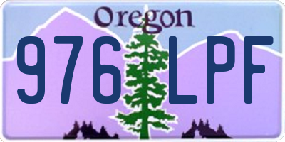 OR license plate 976LPF