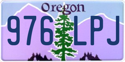 OR license plate 976LPJ