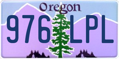 OR license plate 976LPL