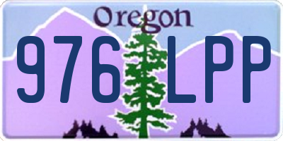 OR license plate 976LPP