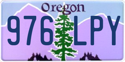 OR license plate 976LPY
