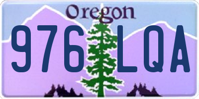 OR license plate 976LQA