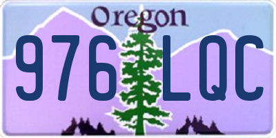 OR license plate 976LQC