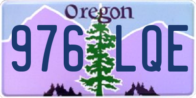 OR license plate 976LQE