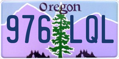 OR license plate 976LQL