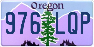 OR license plate 976LQP