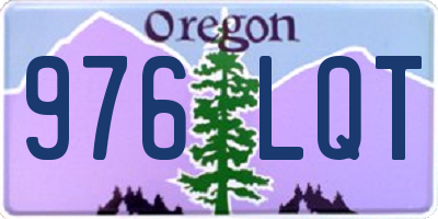 OR license plate 976LQT