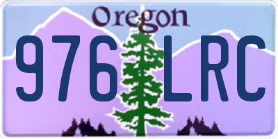 OR license plate 976LRC