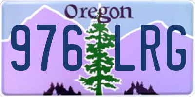 OR license plate 976LRG