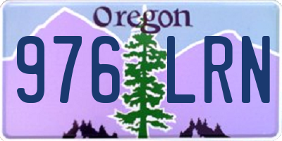 OR license plate 976LRN