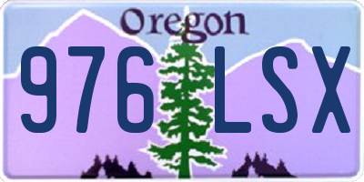 OR license plate 976LSX