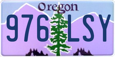 OR license plate 976LSY