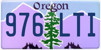 OR license plate 976LTI