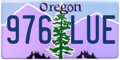 OR license plate 976LUE