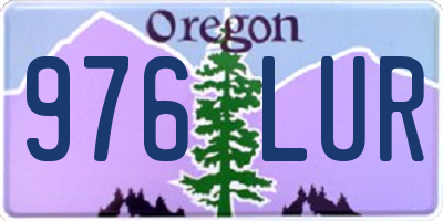 OR license plate 976LUR