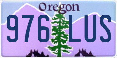 OR license plate 976LUS