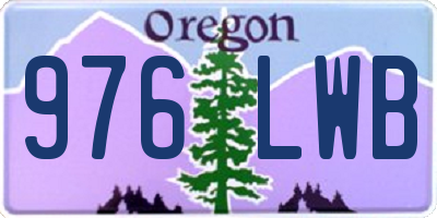 OR license plate 976LWB
