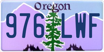 OR license plate 976LWF