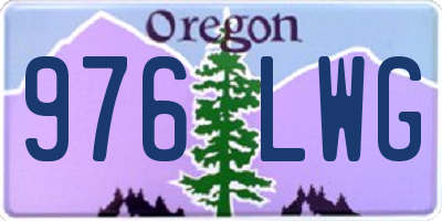 OR license plate 976LWG