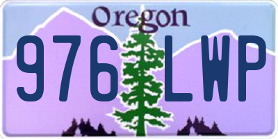 OR license plate 976LWP