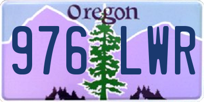 OR license plate 976LWR