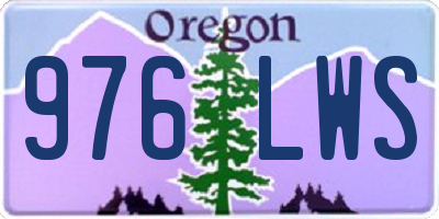 OR license plate 976LWS