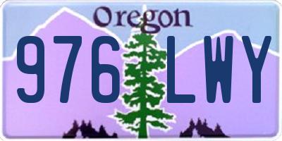 OR license plate 976LWY