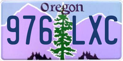 OR license plate 976LXC