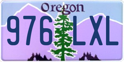 OR license plate 976LXL