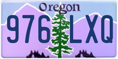 OR license plate 976LXQ