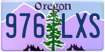 OR license plate 976LXS