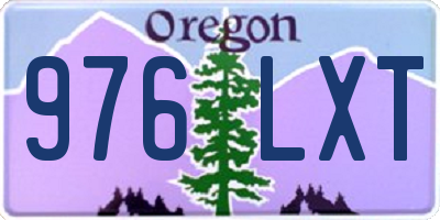 OR license plate 976LXT