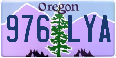 OR license plate 976LYA