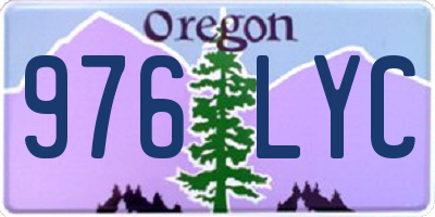 OR license plate 976LYC