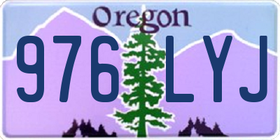 OR license plate 976LYJ
