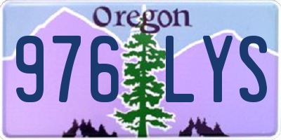 OR license plate 976LYS