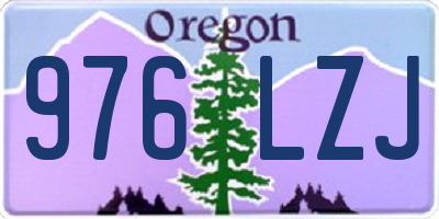 OR license plate 976LZJ