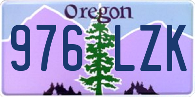 OR license plate 976LZK