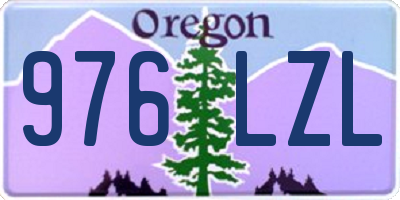 OR license plate 976LZL