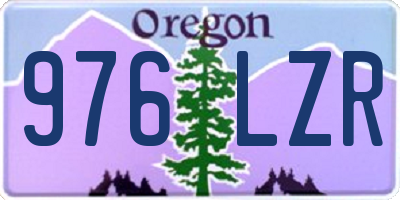 OR license plate 976LZR