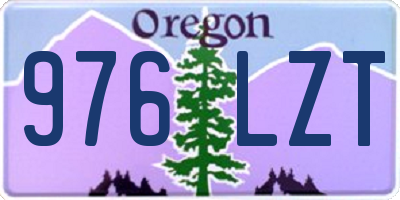 OR license plate 976LZT