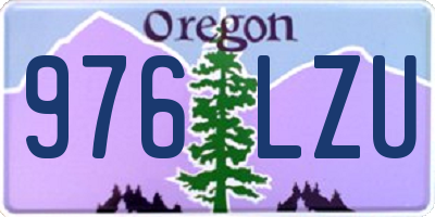 OR license plate 976LZU