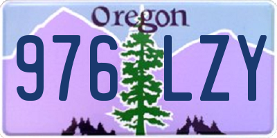 OR license plate 976LZY