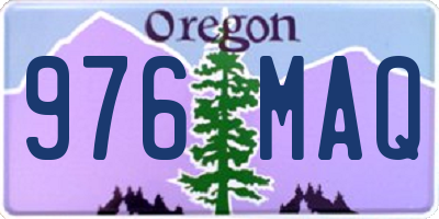 OR license plate 976MAQ