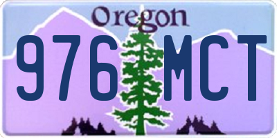 OR license plate 976MCT