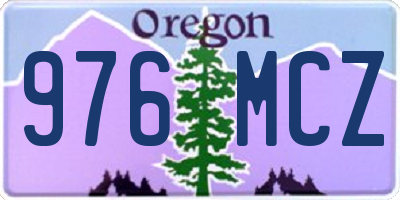 OR license plate 976MCZ