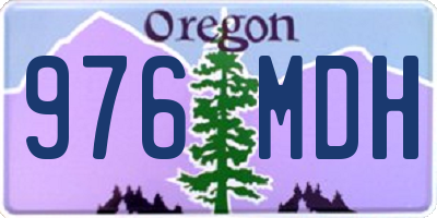 OR license plate 976MDH