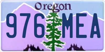 OR license plate 976MEA