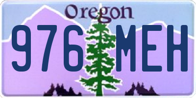 OR license plate 976MEH