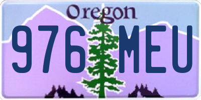 OR license plate 976MEU